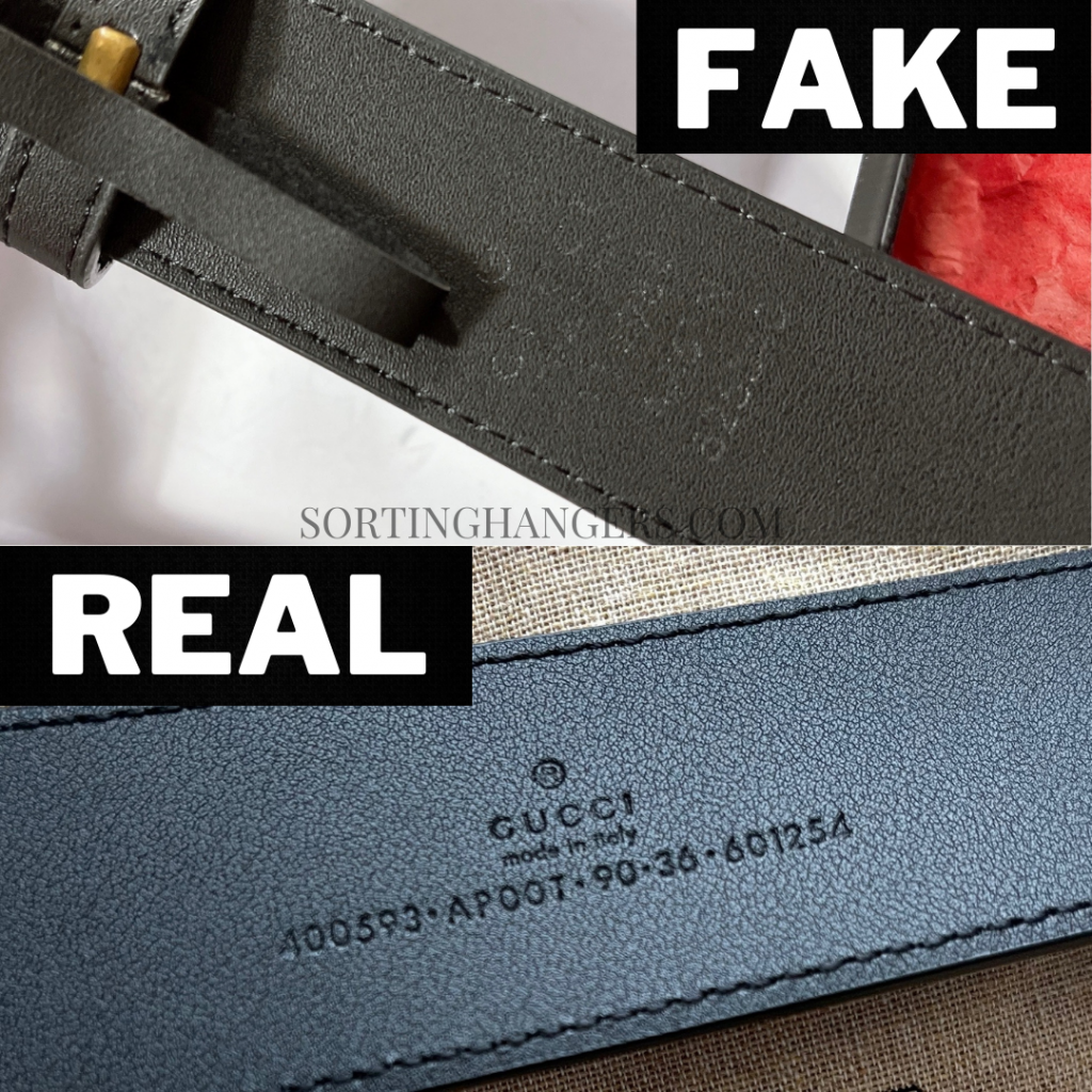 How to Spot Fake VS Real Gucci Belt Sorting Hangers